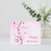 Einladung zur Blumenhochzeit (Stehend Vorderseite)