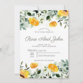 Einladung zur Blumenhochzeit (Vorderseite)