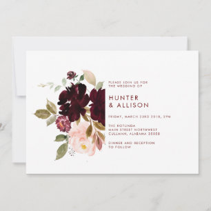 Einladung zur Blumenhochzeit