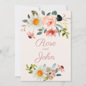 Einladung zur Blumenhochzeit (Rückseite)