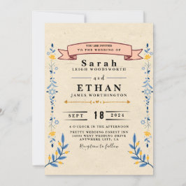 Einladung zur Blumenhochzeit