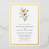 Einladung zur Blumenhochzeit (Vorderseite)