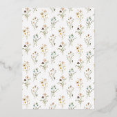 Einladung zur Blumenhochzeit (Rückseite)