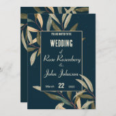 Einladung zur Blumenhochzeit (Vorne/Hinten)