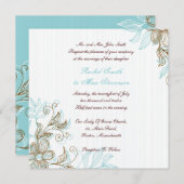 Einladung zur Blumenhochzeit (Vorne/Hinten)
