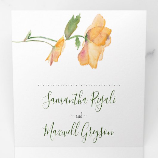 Einladung zur Blumenhochzeit (Innen Erste Seite)