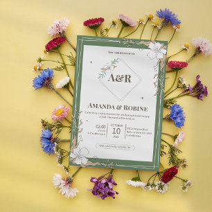 Einladung zur Blumenhochzeit