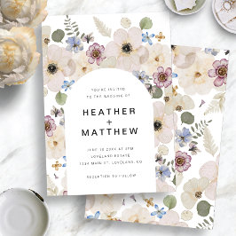 Einladung zur Blumenhochzeit