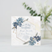 Einladung zur Blumenhochzeit (Stehend Vorderseite)