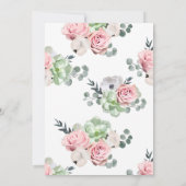 Einladung zur Blumenhochzeit (Rückseite)