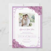 Einladung zur Blumenhochzeit (Vorderseite)