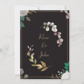 Einladung zur Blumenhochzeit (Rückseite)