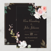 Einladung zur Blumenhochzeit (Vorne/Hinten)