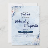 Einladung zur Blumenhochzeit (Vorderseite)