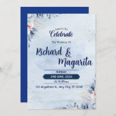 Einladung zur Blumenhochzeit (Vorne/Hinten)