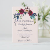 Einladung zur Blumenhochzeit (Stehend Vorderseite)