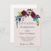 Einladung zur Blumenhochzeit (Vorne/Hinten)