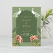 Einladung zur Blumenhochzeit (Stehend Vorderseite)