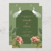 Einladung zur Blumenhochzeit (Vorne/Hinten)