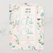 Einladung zur Blumenhochzeit (Vorne/Hinten)