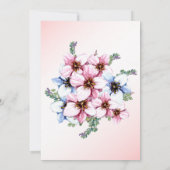 Einladung zur Blumenhochzeit (Rückseite)