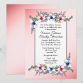 Einladung zur Blumenhochzeit (Vorne/Hinten)