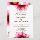 Einladung zur Blumenhochzeit (Vorne/Hinten)