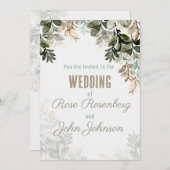 Einladung zur Blumenhochzeit (Vorne/Hinten)