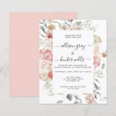 Einladung zur Blumenhochzeit | Annabeth (Vorne/Hinten)