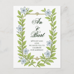Einladung zur Blumenhochzeit für Senioren