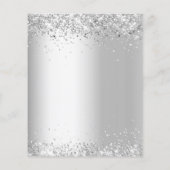 Einladung zur Blumenhochzeit in Silberburgund (Rückseite)