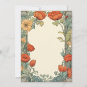 Einladung zur Blumenhochzeit - Retro-Vintag (Rückseite)