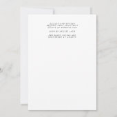 Einladung zur Blumenhochzeit | Sutton (Rückseite)