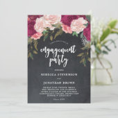 Einladung zur Blumenkreide aus Burgund (Stehend Vorderseite)