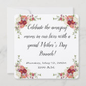 Einladung zur Blumenmutter am Muttertag (Vorderseite)