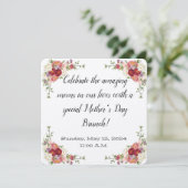 Einladung zur Blumenmutter am Muttertag (Stehend Vorderseite)