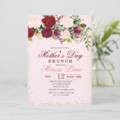 Einladung zur Blumenmutter am Muttertag (Stehend Vorderseite)