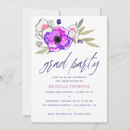 Einladung zur Blumenstuhlfeier (Vorderseite)