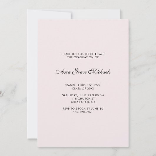 Einladung zur Blumenstuhlfeier (Rückseite)