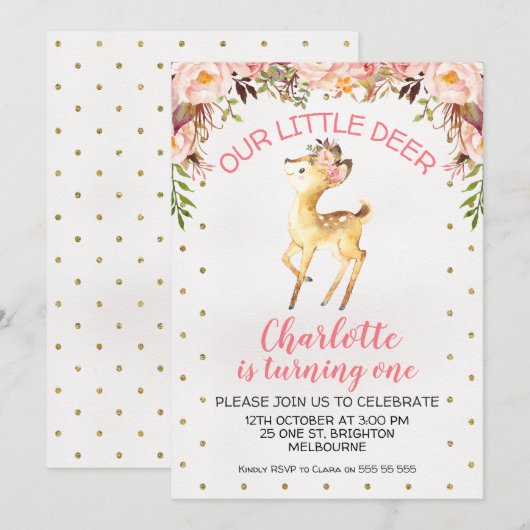 Einladung zur Blumenwildfeier (Vorne/Hinten)