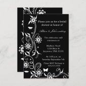 Einladung zur Blumenwirbeldusche Onyx (Vorne/Hinten)