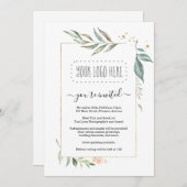 Einladung zur Blumenwirtschaft - Logo hinzufügen (Vorne/Hinten)