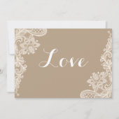 Einladung zur Blumenzange Braun und Weiß (Rückseite)