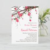 Einladung zur Blumenzweig Bridal Dusche (Stehend Vorderseite)