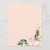 Einladung zur Blush-Floral-Budget-Gruppe (Rückseite)