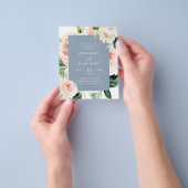 Einladung zur Blush-Floral-Budget-Gruppe Flyer (Gruppe)