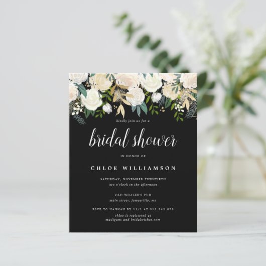 Einladung zur Blütendusche (Stehend Vorderseite)