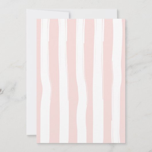 Einladung zur Blütendusche Pink Baby (Rückseite)