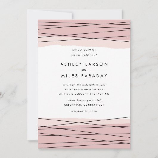 Einladung zur Blütenhochzeit (Vorderseite)