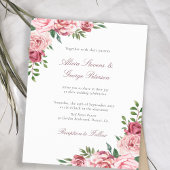 Einladung zur Blütenhochzeit